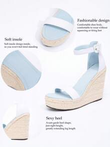 Platform Thick Bottom Waterproof Wedge Rope Roman Sandals