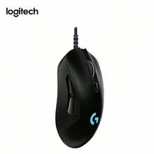 Logitech Ratón para juegos G403 HERO, 16000 DPI, seguimiento de precisión, efecto de iluminación RGB colorido, peso ajustable, diseño ergonómico, con cable, universal