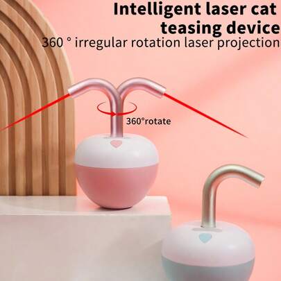 Interactive Laser Chasing Cat Toy, Automatic Rolling Cat Toy Ball, USB Rechargeable, Automatic Rolling Pet Toy For Exercise And Training, Pet Playing Toy