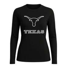 Camisa Uv Country Feminina Manga Longa Texas Proteção Termica - Preto - Visão 1