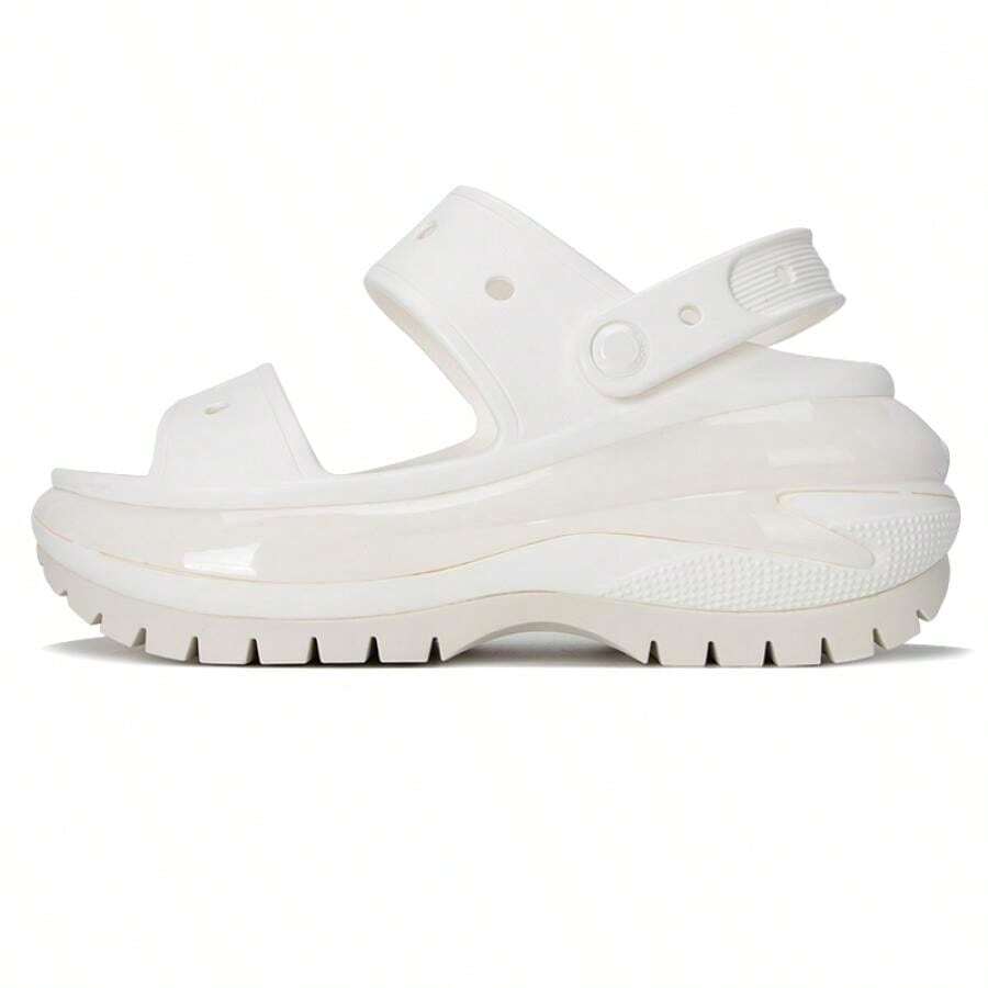 Crocs Sandalias clásicas de suela dentada unisex, cómodas, ligeras y deportivas para uso casual y viajes al aire libre, Modelo 207989-100