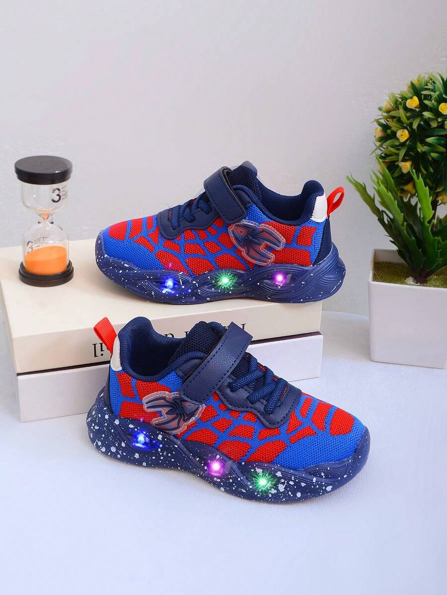 Scarpe sportive alla moda con LED luminosi, rete traspirante, adatte per ragazzi e ragazze - Casual, ammortizzanti, antiscivolo per tutte le stagioni, per attività all'aperto come corsa e camminata