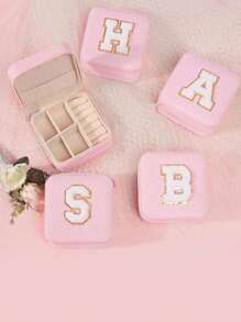 A 26 Letter Portable Jewelry Storage Box, Suitable For Daily Wear, Vacation Dates, And Other Occasions, And Is Also A Surprising And Exquisite Small Gift.
