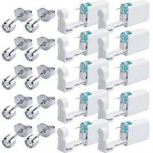 1/2/4/6/8/10PCS Disposable Ear Piercing Gun Built-In White Diamond Stud Earrings For Home Self Ear Piercing Kit - Multicolor - View 16