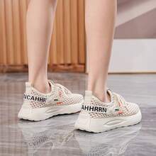 Women's Breathable Casual Sports Shoes, Lightweight Lace-Up, Comfortable Thick Sole, Fashionable Low-Top Design, Suitable For All Seasons, Daily Casual Wear, Outdoor Sports, Workout