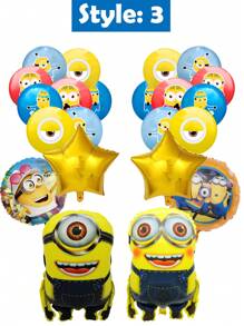 Minions Minions Theme -Thanksgiving, Christmas And Halloween Party Decorations,Minions Birthday Themed Party Decoration Items: Balloon Decorations, Private Rooms, Living Rooms, Festival Scene Arrangement, Party Birthday Balloon Supplies