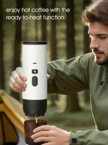 NEW Portable 2-In-1 Wireless Coffee Machine USB-C, With Heating And Digital Battery Display, Suitable For Travel, Car, Office, Outdoor Camping Back To School