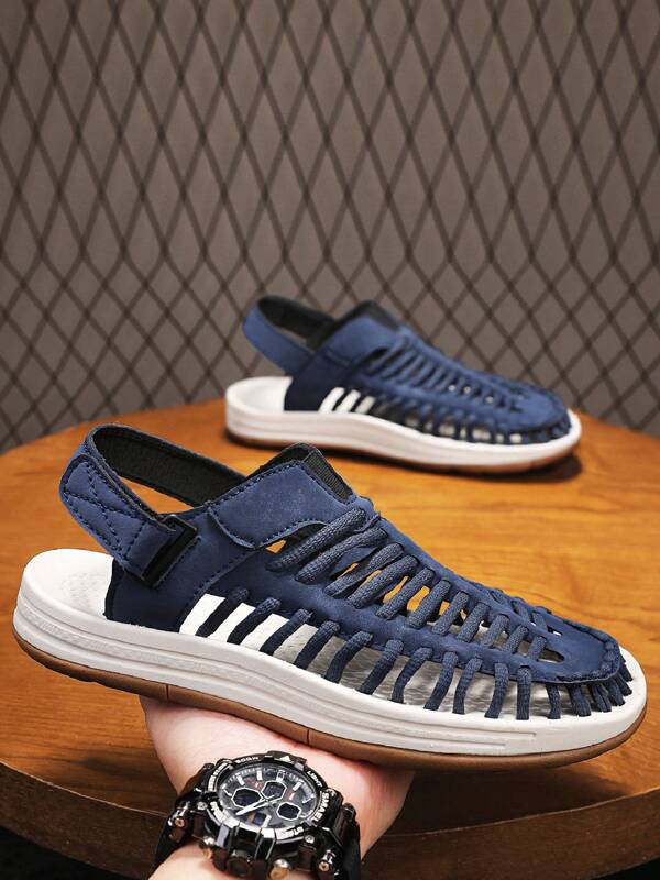 Sandalias casuales, deportivas y para exteriores con diseño calado para hombres