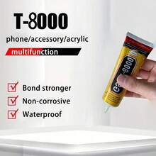 1 件 110 毫升/3.3 盎司 T8000 智能手机显示屏胶水、手机屏幕胶水、专业强度塑料和陶瓷胶水、超强粘性透明 - 彩色 - 查看 11