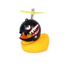 1pc Fashionable Small Yellow Duck Motorcycle & Bicycle Mounted Decoration, Windmill Wind Chime - Multicolor - View 13