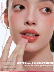 JUDYDOLL LIP PALETTE 9g Nourishing Glossy Multipurpose Lip Palette, Natural Healthy Glow For Self-Use, Dates And Gifts - #01 - 查看 6