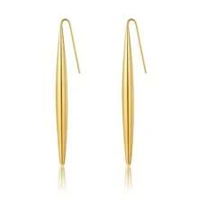 1 Par de Brincos Tipo Dangle de Aço Inoxidável de Luxo Minimalista no Estilo Ins, Presente de Aniversário para Mulheres