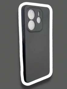 Redmi Note 14 4G / 5G Case - Silicone With Velvet - Negro - Ver 2