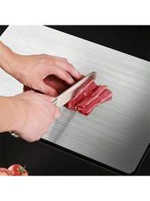 (3pcs/1pc) Stainless Steel Cutting Board Set, For Kitchen Chopping, Small Cutting Board, Double-Sided Graded Cutting Board Set, Suitable For Various Cooking Tasks