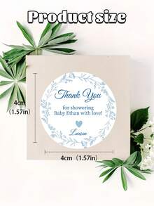 粉色花卉感谢婚礼贴纸、个性化婚礼回礼贴纸、蜡烛婚礼回礼标签、圆形婚礼感谢贴纸、个性化迎婴派对贴纸、定制感谢您用爱呵护我们的宝宝标签、妈妈对宝宝派对回礼贴纸、学校用品、返校 - 彩色 - 查看 12