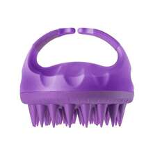Pente de silicone para massagem no couro cabeludo, escova de silicone para massagem no couro cabeludo, para aliviar a coceira na raiz do cabelo e limpar o couro cabeludo, acessórios para cuidados com o couro cabeludo. - Multicolorido - Ver 11