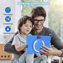 K2-4GB RAM+64GB ROM/7英寸儿童平板电脑/四核1.3GHz处理器/Android 13 MTK8321芯片/1280x800 IPS高清显示屏/2MP+5MP摄像头/4000mAh电池/WiFi家长控制教育游戏/ABS塑料+硅胶材质儿童教育平板电脑（包含：包装盒/数据线/说明书/OTG线/读卡器） - 彩色 - 查看 9