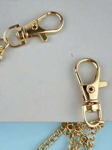 1pc Punk Style Fashion Waist Chain, Double-Layer Metal Chain, Unique Decoration For Pants, Skirts, Hip Hop Accessories - Bạc - Xem 7