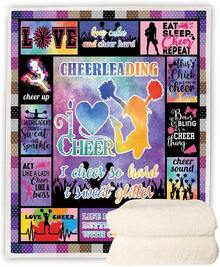 Cheerleader Gifts Blanket,Cheerleading Gifts Girls Throw Blanket,Cheer Gifts Cheerleaders Blanket,Cheerleader Blanket Sofa Couch,Cheerleading Birthday Gifts Teen 50x60 - Volleyball - 查看 11