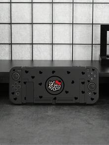 Switch2 (2025) Game Console Accessories - 1 Pc Black Heart, Bow, Leopard Cat Pattern Protective Case Compatible With Switch2/Switch NS/Switch OLED/Lite, Switch2/Switch Game Console Accessories Full Set Including Storage Bag, Insertable Docking Station. Best Gift For Switch Players - Multicolor - View 12