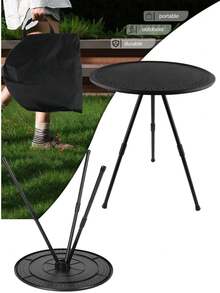 Portable Outdoor Backpack Table And Chair. 3-In-1 Ultra-Light Folding Camping Table,Suitable For Yard, Fishing, Hiking, Picnic, Camping, Beach, Barbecue, Park And Other Scenarios. Compact Camping Table And Chair With A Carry Bag.