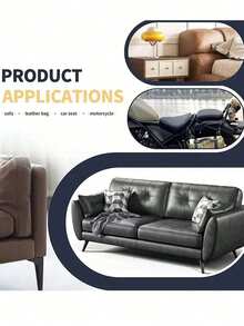 1 cuộn băng keo sửa chữa da, miếng vá da tự dính, thích hợp cho ghế sofa, ghế dài, đồ nội thất, ghế xe hơi, bộ dụng cụ sửa chữa vết rách da, chất phục hồi da tự dính, có thể cắt tỉa, sửa chữa ghế sofa, thích hợp cho khách sạn/nhà hàng/văn phòng/không gian thương mại, xưởng và cửa hàng. - Xám - Xem 5