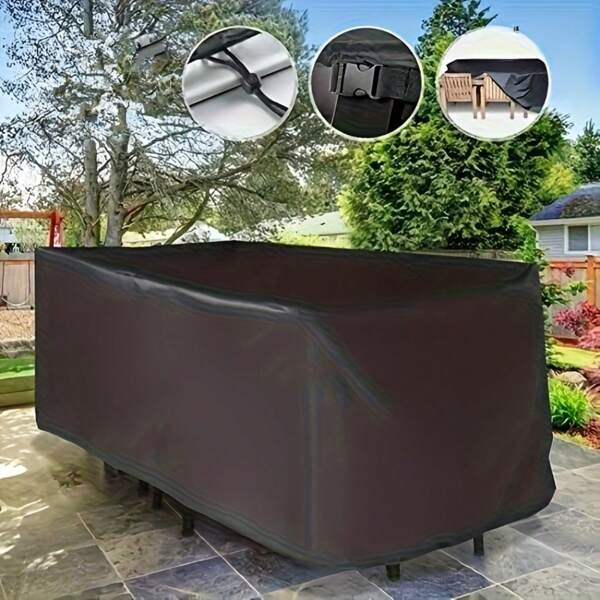 1 Stück Möbelabdeckung aus Oxford-Gewebe, strapazierfähig, wasserdicht, geeignet für Outdoor-Terrasse und Inneneinrichtung, um staubfrei und ordentlich zu bleiben