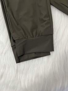 Quick-Drying Pants/Zipper Pocket/Elastic Waist/Sporty/Casual - 綠色 - 查看 2