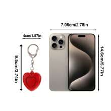 New Personal Alarm, Heart-Shaped Alarm, Women's Self-Defense Alarm, Outdoor Portable Alarm, Keychain Accessory, Self-Defense Keychain, Button Battery (LR44*3) Personal Alarm, Compact, Flashlight, 125dB High Decibel Alarm, LED Flashing Light, Suitable For Women And Elderly As Emergency Alert Device