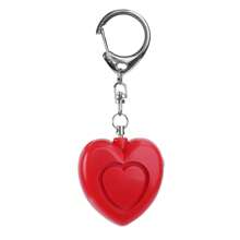 New Personal Alarm, Heart-Shaped Alarm, Women's Self-Defense Alarm, Outdoor Portable Alarm, Keychain Accessory, Self-Defense Keychain, Button Battery (LR44*3) Personal Alarm, Compact, Flashlight, 125dB High Decibel Alarm, LED Flashing Light, Suitable For Women And Elderly As Emergency Alert Device