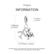 1pc Travel Collection Plane Camera Bear Charm Fit Original Bracelet Necklace DIY Jewelry Making Beads Lovely Gift For Girl