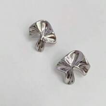 1 par de pendientes asimétricos geométricos elegantes y versátiles