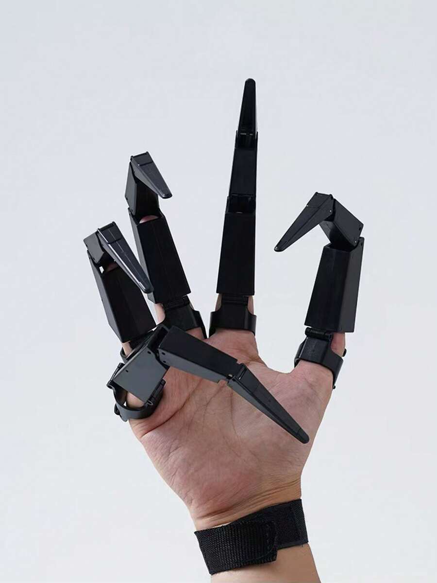 1 件可调节愚人节、万圣节派对爪 - 逼真的设计，适用于服装配饰和摄影道具，耐用塑料，均码，无需电池，万圣节装饰 - 黑色 - 查看 1