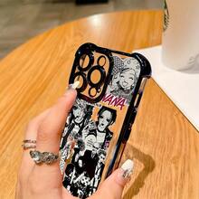 Japanese Anime Nana Phone Case Compatible With IPhone 16 15 14 13 12 11 Pro Max X XR XSMAX 8 7 Plus Shockproof Transparent Soft Back Cover - 混合顏色 1 - 查看 3