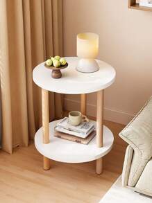 1pc Narrow Side Bedside Cabinet, Multipurpose Slim Side Table, Modern Minimalist Design