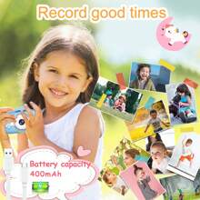 Kinder Selfie-Kamera, 1080P HD Digitalkamera mit Schutzhülle, perfekt für Familientreffen, Partys und Reisen, Weihnachts- und Kindertags-Geburtstagsgeschenk für Jungen und Mädchen im Alter von 3-12 Jahren (mit 32 GB Karte)