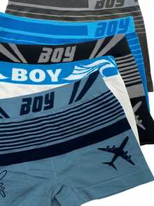 5 Cuecas Infantil BOY masculina  ultra confortável Original sem costura