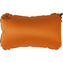 Teton Sports ComfortLite - Almohada Autoinflable de Algodón para Acampar - Naranja/Microfibra - Ver 6
