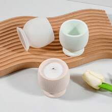 3D硅胶酒杯蜡烛模具，蜡烛容器模具，树脂环氧混凝土模具