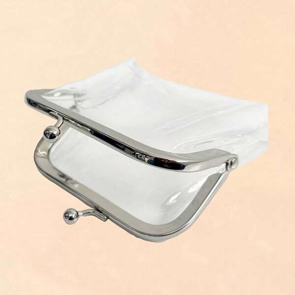 1 bolsa pequena transparente para viagem, mini bolsa de maquiagem portátil para batom, cosméticos, acessórios, fones de ouvido, cabos, adequada para batons, pincéis, cuidados com a pele, telefone, moedas, itens pequenos