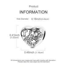 1 件镀银复古耶稣基督与羔羊十字架，宗教饰品适合 DIY 蛇形手链项链珠宝制作 - 銀色 - 查看 4