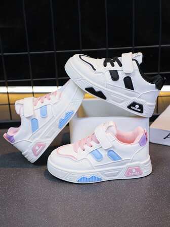 2025 Spring/Autumn New Kids Sports Shoes, Boys Girls Casual Chunky Sneakers, Middle/Large Children Running Shoes, Fashion Skateboarding Shoes