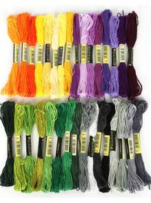 8pcs/Pack Premium Embroidery Floss - Mixed Multi-Color Threads For Cross Stitch, DIY Sewing Projects, Crafts - Needle Art Accessories
