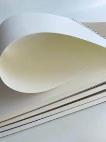 1pc 30 Page Universal Sketchbook, Drawing Book, Art Book, Hand-Drawn Book For Art Students, Blank, Thickened, Coiled Loose-Leaf, Hard Shell, Top-Flip School Supplies, Back To School