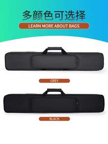 7-Position Pool Cue Box With Soft Interior, Multiple Cue Storage, Front Convenient Small Accessories Zipper Box - Multicolor - View 8