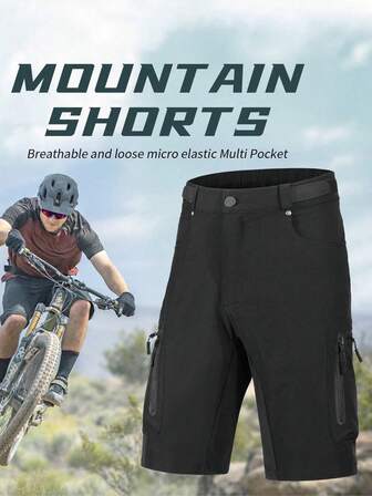 Boyfriend Style Men Cycling Shorts Mountain Bike Riding Shorts Outdoor Sports Hiking Downhill Bicycle Shorts Gym Clothes Boyfriend Style Men Biker Shorts