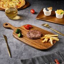 1 pieza Tabla de cortar de nuez - Tabla de cortar de cocina de alta calidad hecha a mano, adecuada para preparación de alimentos, hecha de madera, adecuada para el hogar, fiestas, oficina, tabla de picar multifuncional | Diseño de madera natural | Panel de superficie lisa