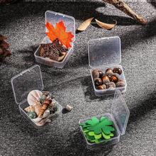 SATINIOR 12 Pack Clear Plastic Beads Storage Containers Box With Hinged Lid For Beads And More (5.2 X 3.03 X 1.18 Inch)