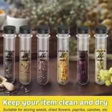 18Pcs 45ml Clear Plastic Test Tubes, With Screw Caps, For Scientific Experiments, Bath Salts, Candy Storage, Party Favors, Can For Durable And Reusable Use, Suitable For The Storage Of Spices, Beads And Powder, Be Used In Scientific Experiments
