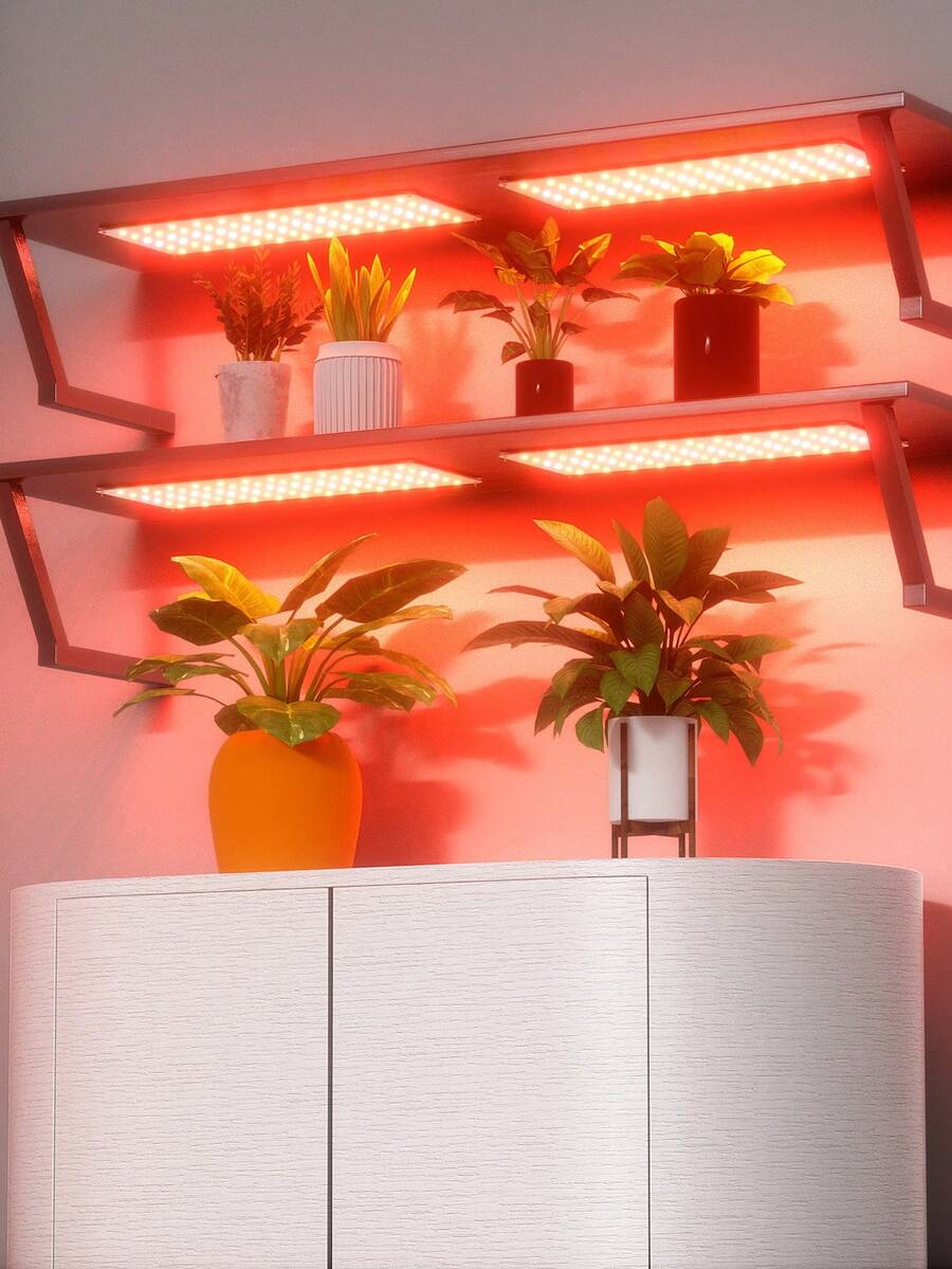 LED Green Plant Grow Light Sunlight Quantum Board Cycle Timing Auto On/Off Indoor 5Levels Dimmable Seedlings Planting Fill Lamp USB 5V Greenhouse Tent Growth Box Potting Succulent Bonsai Hydroponic Lights Red Blue UV IR Adjustable Brightness Moss Vegetable Fruit Cactus Flower Professional Cultivation Lighting 1-4Heads 72/144/216/288leds - LED Plant Grow Lamp-sunlight - View 1